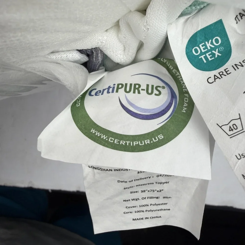 Releep Mattress Topper Twin 2 Inch Memory Foam Re:flip CertiPUR OEKO-TEX‎ White
